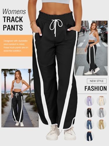 Fisoew Women's Baggy Wide Leg Pants
