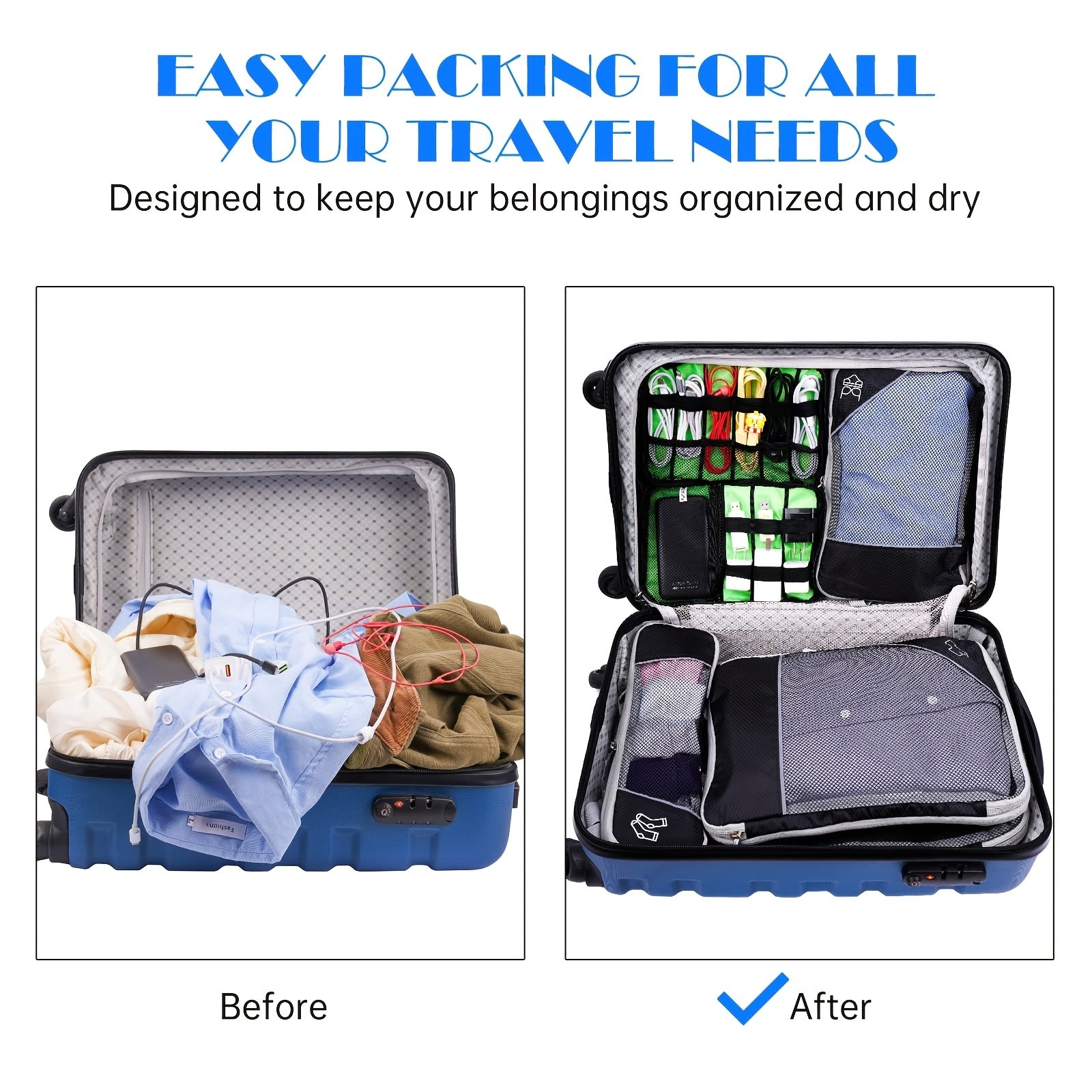 Travel Organizer & Packing Cubes