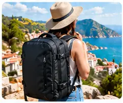 vacuum compression travel backpack